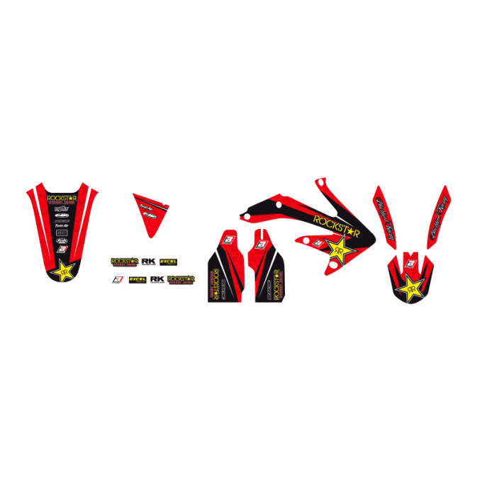 kit déco honda crf , rockstar energy , crf 450 , crf 2004 2005 2006 2007 2008
