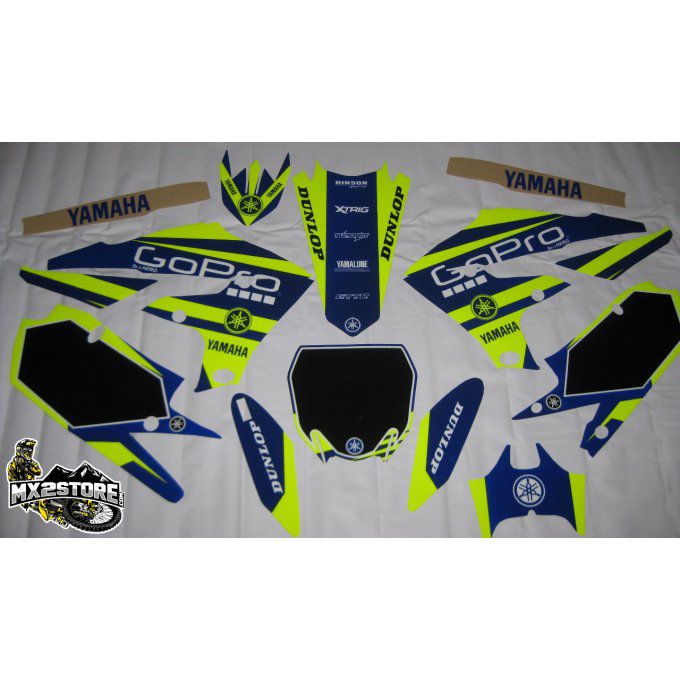 Kit deco  Gopro YZF Jaune fluo 250-450